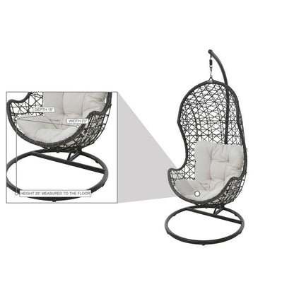 Accent Hanging Chair with Stand