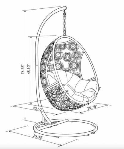 Outdoor Patio Swing Hanging Chair