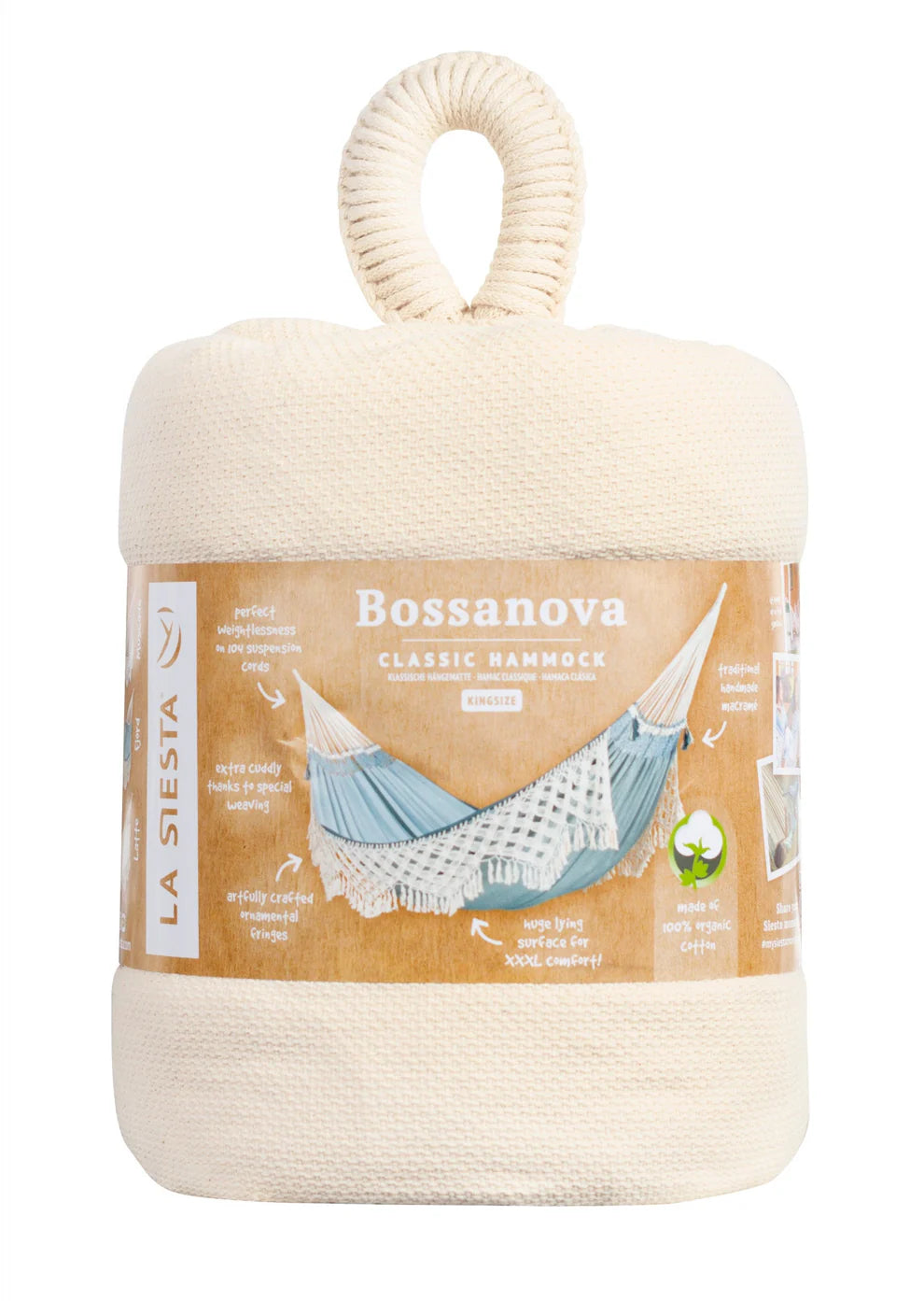 Bossanova Champagne Luxury Organic Cotton Kingsize Hammock