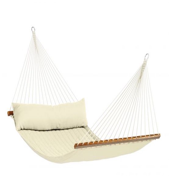 Alabama Vanilla Quilted Kingsize Spreader Bar Hammock