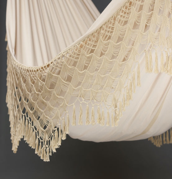 Bossanova - Champagne - Luxury Organic Cotton Kingsize Hammock - HangingComfort